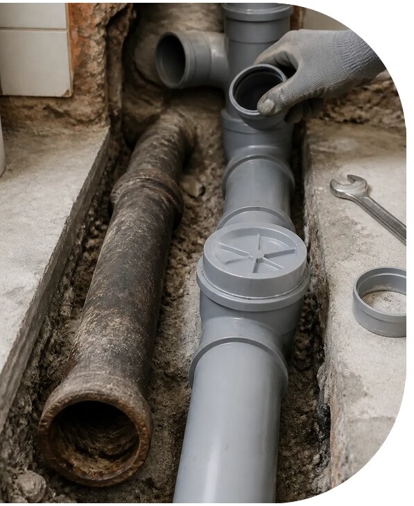 Профессиональная замена канализационной системы в Кинели