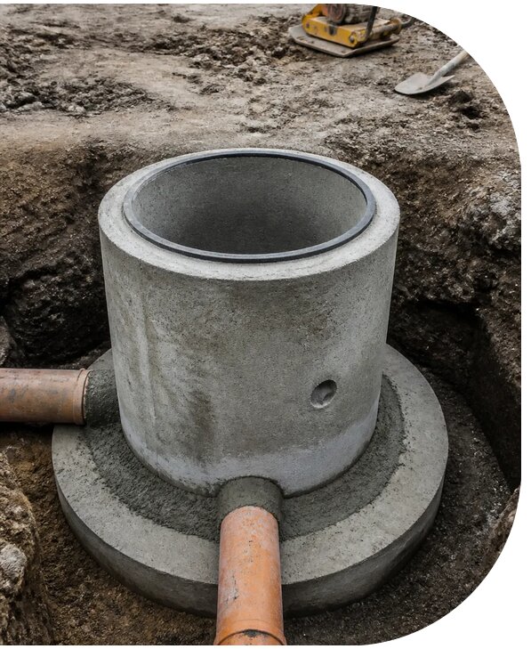 Монтаж смотровых колодцев для инженерных систем в Кинели